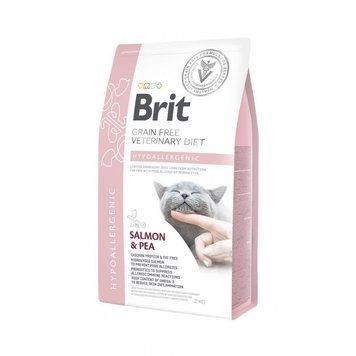 Корм сухий Brit Grain Free VetDiet Cat Hypoallergenic для котів з харчовою алергією та непереносимістю з лососем та горохом 1111152749 фото