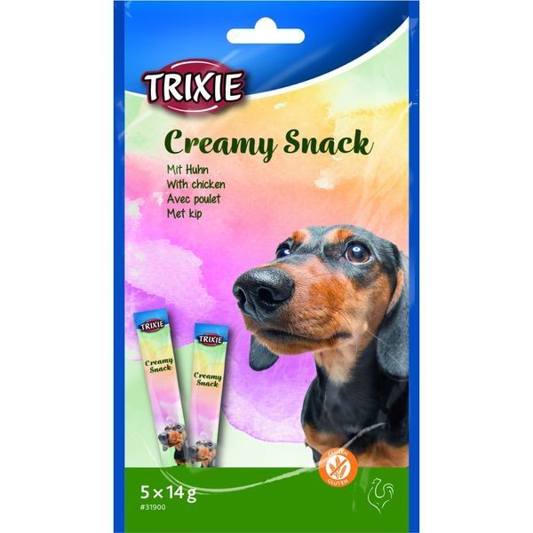 Ласощі Trixie Creamy Snacks для собак з куркою 5 шт х 14 г PL 1111199563 фото