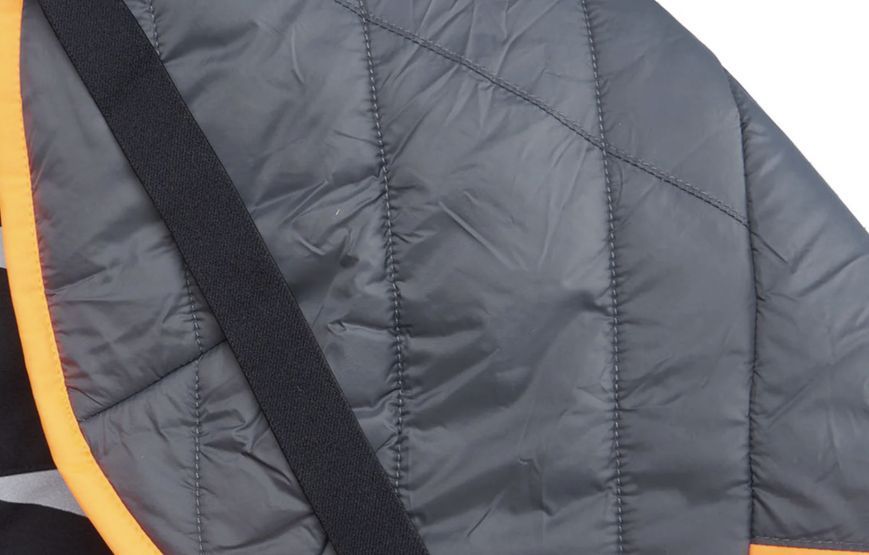 Теплая зимняя куртка для собак Glacier jacket 3.0 Non-stop dogwear Черный/Оранжевый 70 41286 фото