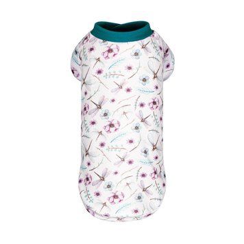 Футболка Pet Fashion Flora для собак бавовна трикотаж білий з квітковим принтом L 1111195209 фото