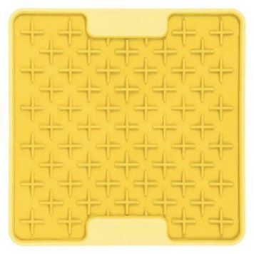 Лизальний килимок антистрес для маленьких собак собак LickiMat Mini Tuff Buddy Yellow, тверда основа 30335 фото