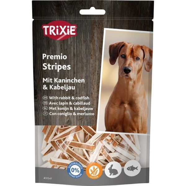 Ласощі Trixie Premio Fish Rabbit Stripes для собак снеки з рибою та кроликом 100 г 1111148412 фото