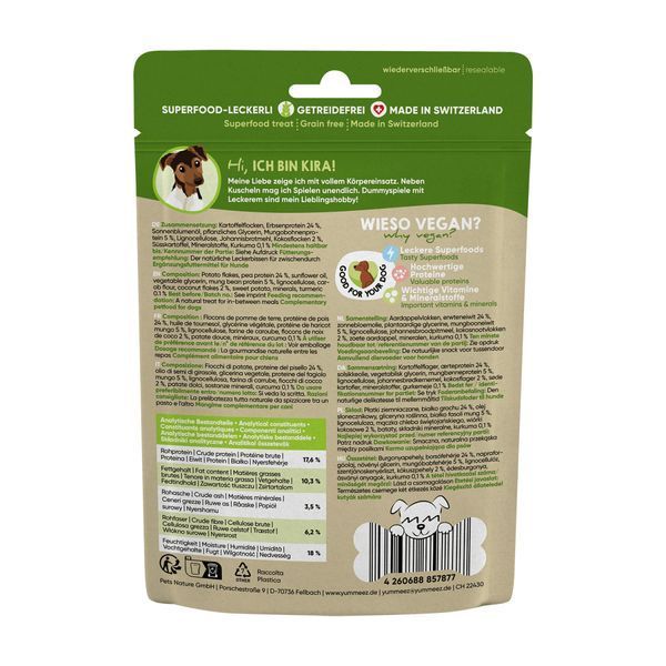 Веганські ласощі для собак Yummeez Green Life для будь-якого віку 100 г 32196 фото