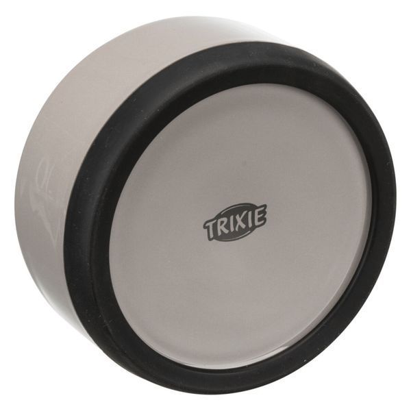 Миска Trixie для собак керамічна з резиновою основою 0,4 л 12 см сіра 1111183733 фото
