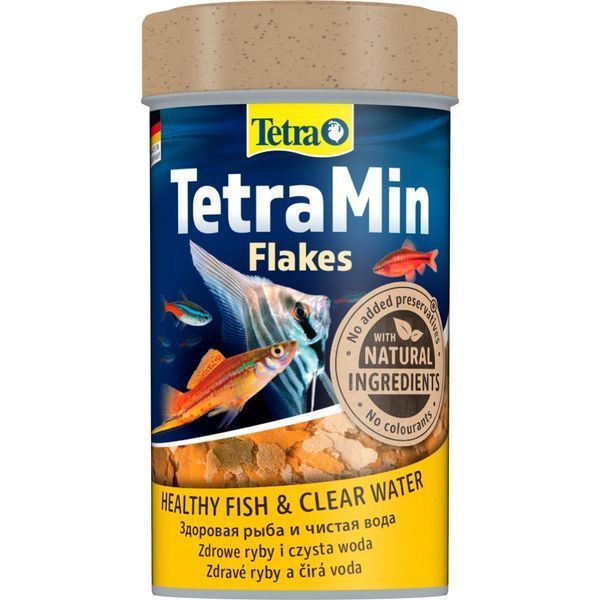 Корм сухий Tetra Min Flakes для тропічних акваріумних рибок в пластівцях 100 мл 4134 фото