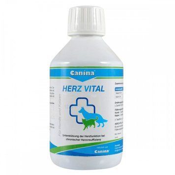 Мінеральний комплекс Canina Herz-Vital для собак та котів для підтримки серця 250 мл 1111111967 фото