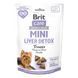 Ласощі Brit Care Mini Treats Liver Detox для собак малих порід детокс печінки індичка смак чорниця 50 г 1111210202 фото 1