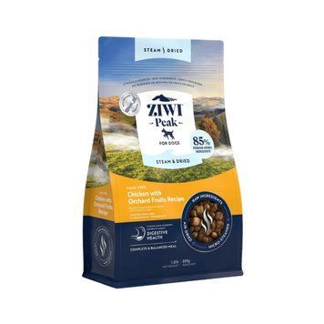 Повнораціонний сухий корм для собак Ziwi Peak Steam Dried Курка з садовими фруктами 800 г 42159 фото
