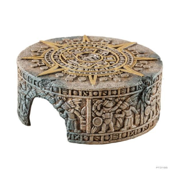 Декорація для тераріума Exo Terra Aztec Calendar Stone камінь схованка маленька 1111162211 фото