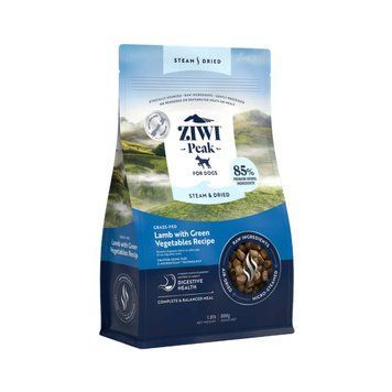 Повнораціонний сухий корм для собак Ziwi Peak Steam Dried Ягня з зеленими овочами 800 г 42160 фото