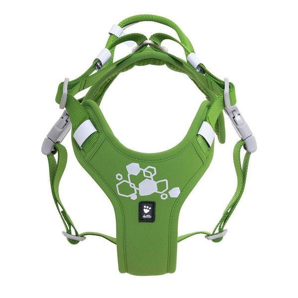 Шлейка пом'якшена для собак Hurtta Weekend Warrior Harness II ECO Зелений 65-80 42108 фото