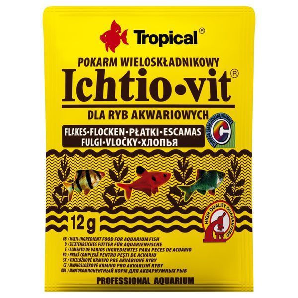 Корм Tropical Ichtio-Vit для всіх акваріумних риб пластівці 12 г 1111117072 фото