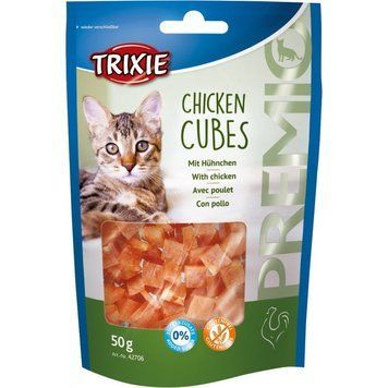 Ласощі Trixie Premio Chicken Cubes для котів кубики з куркою 50 г 1111133311 фото