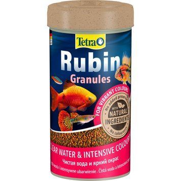 Корм Tetra Rubin Granules для акваріумних рибок для яскравості забарвлення гранули 100 г/ 250 мл 11119 фото