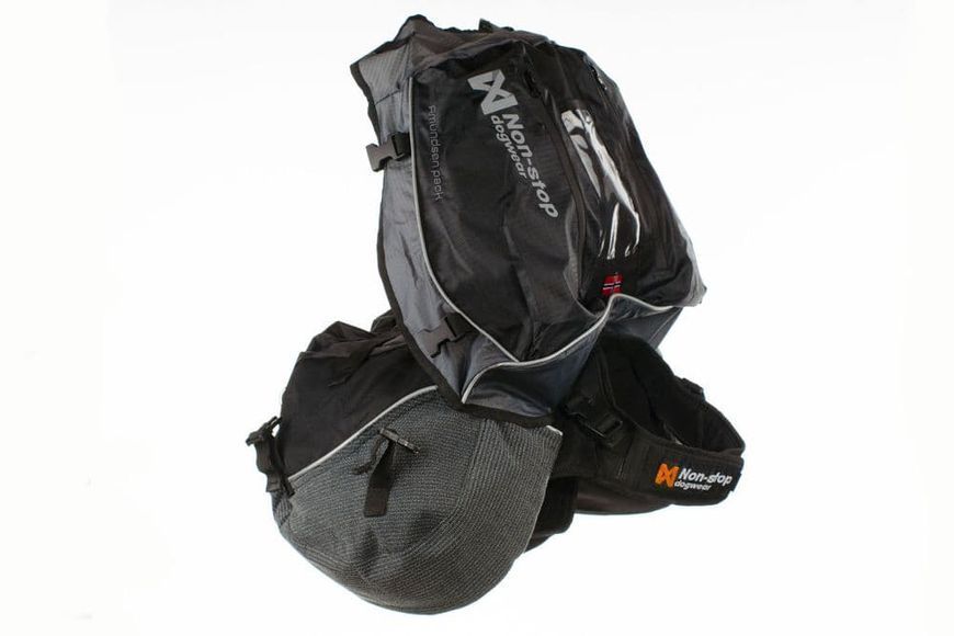 Рюкзак для собак Amundsen pack Non-stop dogwear Чорний/Сірий XL 40489 фото