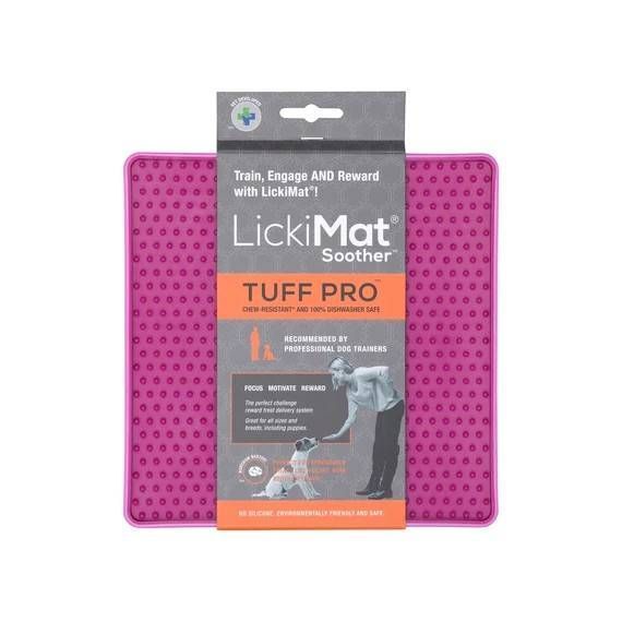 Лизательный коврик антистресс для собак LickiMat Soother PRO Tuff Pink, тверда основа 27750 фото