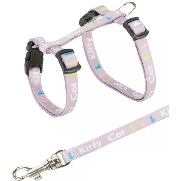 Шлейка з повідцем Trixie для кошенят Kitty Cat нейлон 21-33 см/8 мм 1111119265 фото