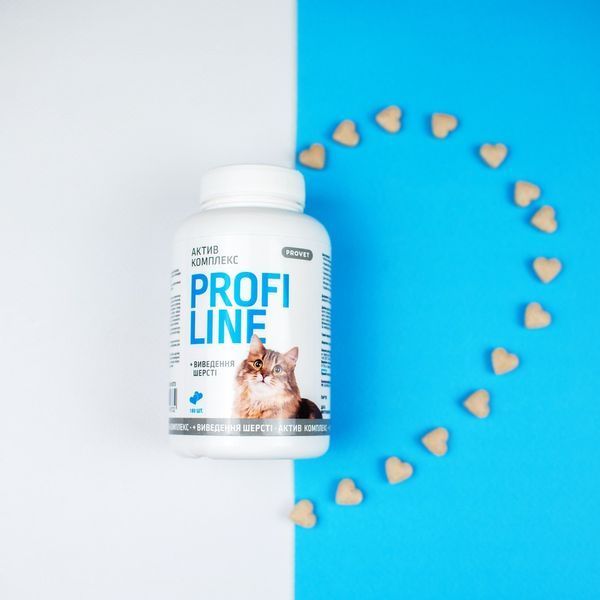 Вітаміни Provet PROFILINE для котів АКТИВ комплекс та виведення шерсті 180 таб 1111175203 фото