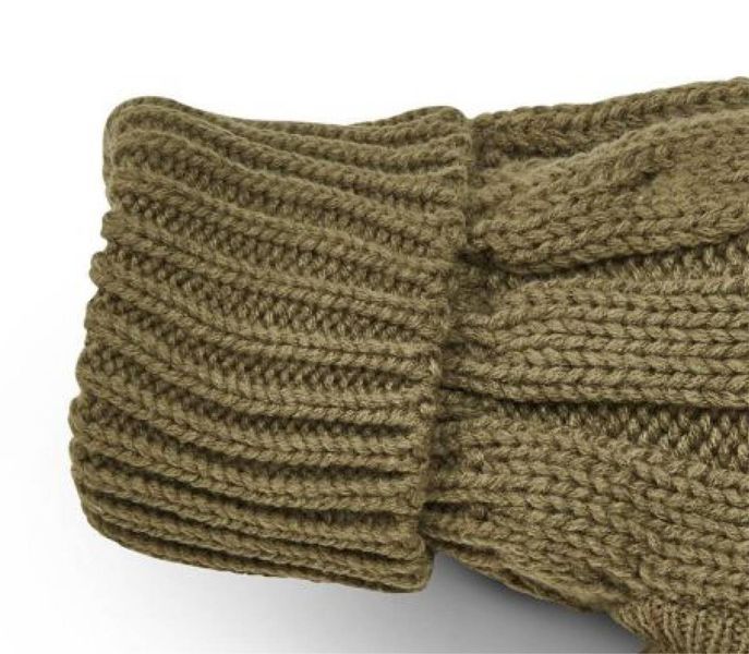 Вязаный свитер для собаки Wolters Cable Knit с узором коса 30 см Оливковый 29599 фото