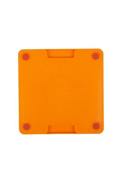Лизальний килимок антистрес для маленьких собак собак LickiMat Mini Tuff Soother Orange, тверда основа 30325 фото