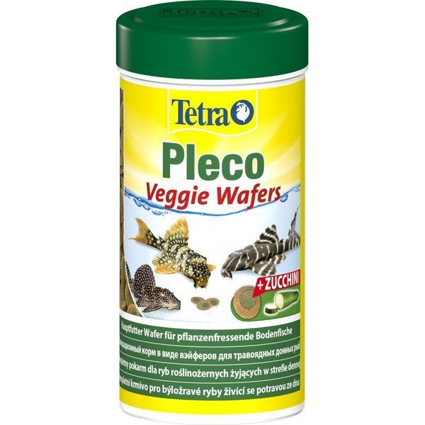 Корм Tetra Pleco Veggie Wafers для травоїдних донних рибок пластинки 110 г/ 250 мл 1111123361 фото