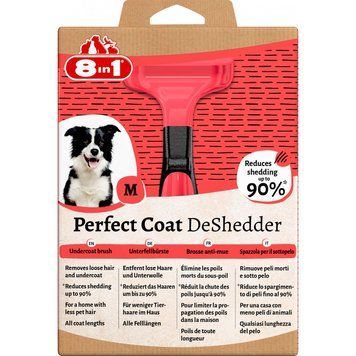 Дешеддер 8in1 Perfect Coat для вичісування собак розмір М 6,5 см 1111161387 фото