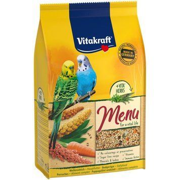 Корм Vitakraft Menu для хвилястих папуг 500 г 13105 фото