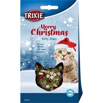 Ласощі Trixie Merry Christmas для котів Kitty Stars з ягням 140 г 1111166544 фото