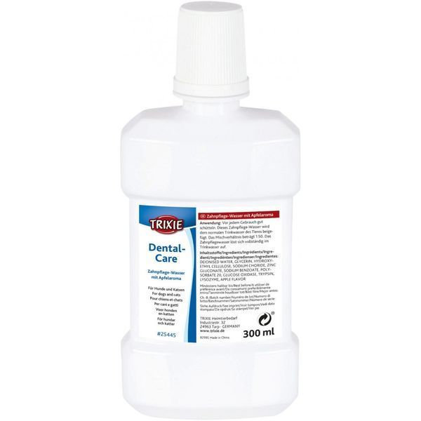 Вода Trixie Dental Care для собак і котів для догляду за ротовою порожниною зі смаком яблука 300 мл 1111145331 фото