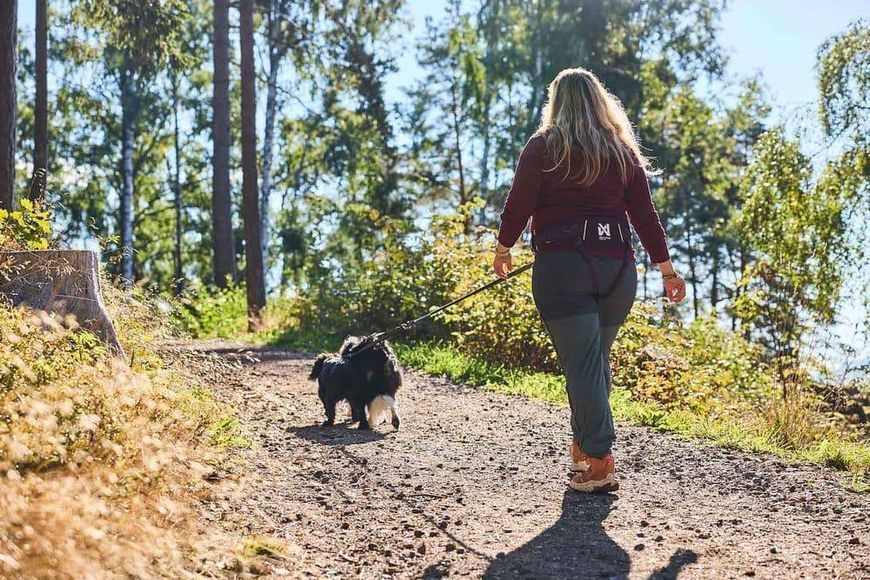 Пояс для прив'язі собак Trekking belt 2.0 Non-stop dogwear Чорний/Сірий M 40289 фото