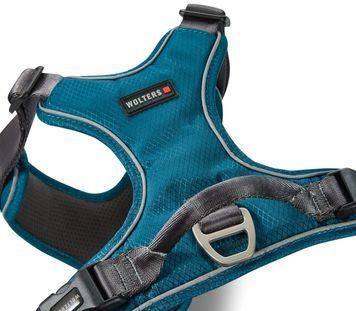 Шлейка для собак пом'якшена з ручкою Wolters Active Pro Comfort 6 70-85 см Синій 29671 фото