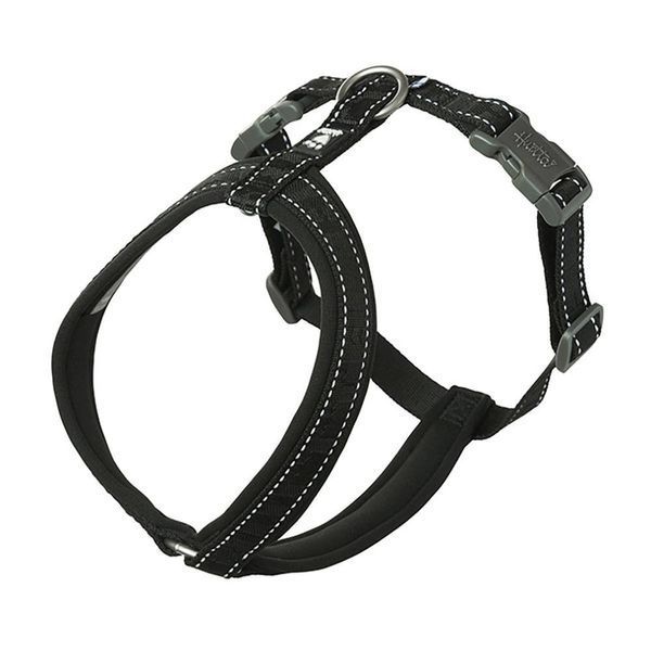 Анатомическая шлейка для собак Hurtta Casual Y-harness 70-80 Черный 31643 фото