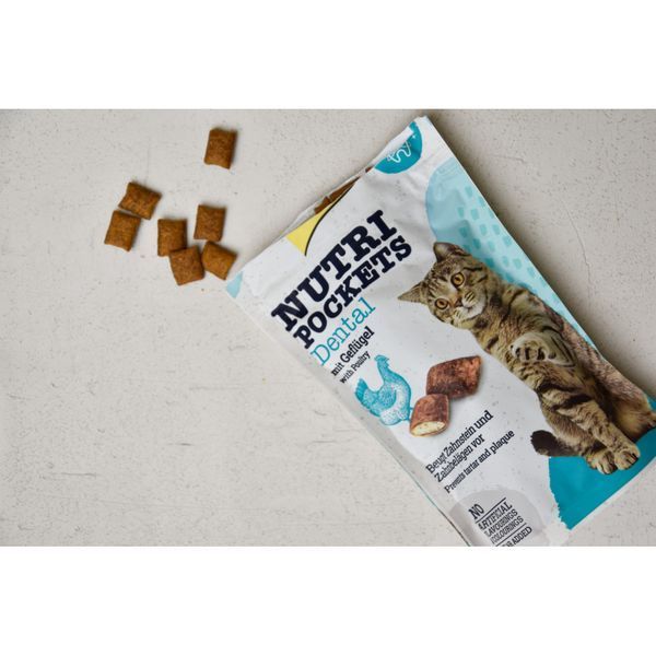 Вітамінні ласощі GimCat Nutri Pockets Dental для котів для зубів 60 г 1111140229 фото