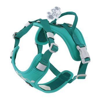 Шлейка пом'якшена для собак Hurtta Weekend Warrior Harness II ECO Бірюзовий 40-50 42115 фото