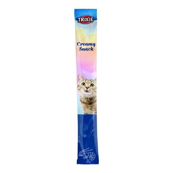 Ласощі Trixie Creamy Snacks для котів з тунцем і креветками 5 шт х 14 г 1111176338 фото