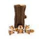 Мягкая игрушка для собак бревно с бурундуками ZippyPaws Zippy Burrow Log with 3 chipmunks с пищалкой 28484 фото 6