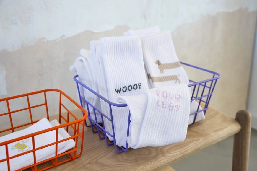 Носки для владельцев собак Palopa Tennis Socks Long Badger Dog 35-40 45551 фото