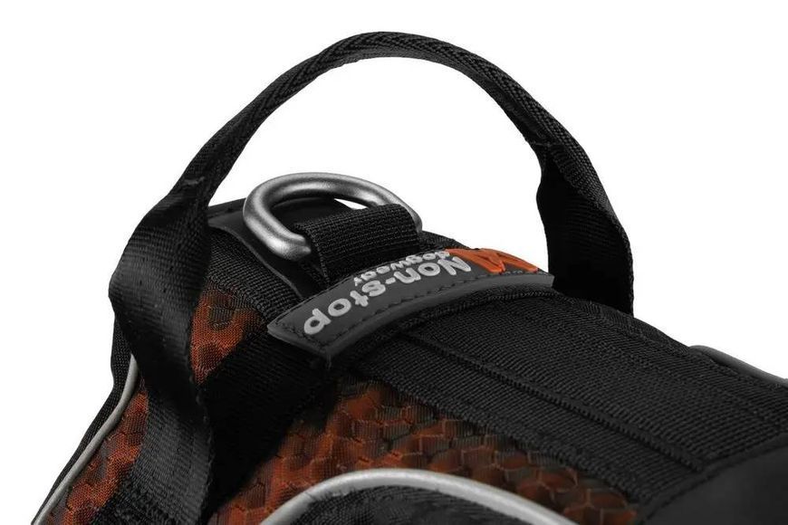Шлейка для собак Rock harness Non-stop dogwear Чорний/Помаранчевий XS 40696 фото