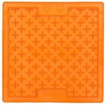 Лизальний килимок антистрес для собак LickiMat Buddy Orange, мʼяка основа 27724 фото
