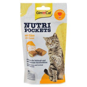 Вітамінні ласощі GimCat Nutri Pockets для котів для здоров_я серця та зору з сиром та таурином 60 г 1111138661 фото