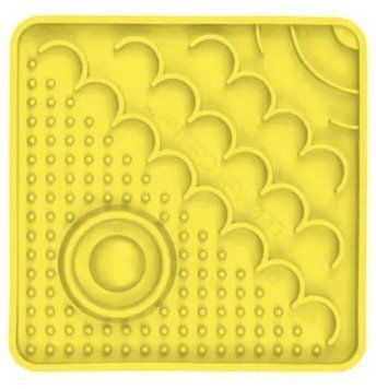 Лизальний килимок антистрес для кошенят LickiMat Kitty Yellow 30362 фото