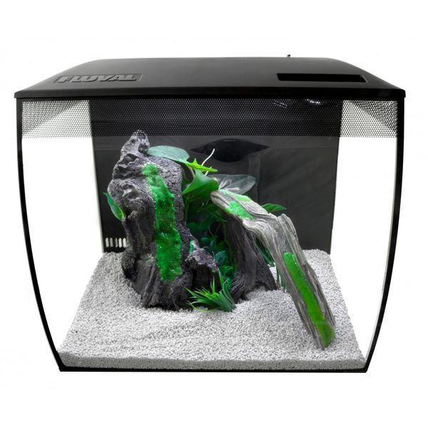 Акваріум Fluval Flex з обладнанням чорний скло пластик 57 л 1111145973 фото