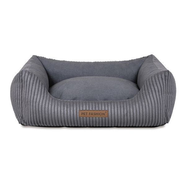Лежак Pet Fashion DEVID для собак темно-сірий 62*50*19 1111214886 фото