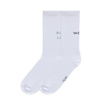 Шкарпетки для власників собак Palopa Tennis Socks Lettering Блакитний/Сірий 2 пари 40-45 45554 фото