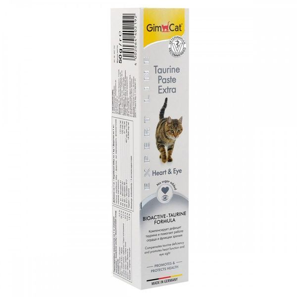 Вітаміни GimCat Expert Line Taurine Extra для котів для підтримки серця та зору 50 г 1111150087 фото