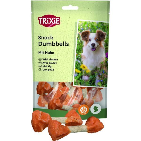 Ласощі Trixie Dumbbells для собак кісточки з куркою 100 г 1111122468 фото