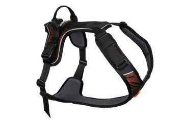 Шлейка для собак Rock harness Non-stop dogwear Чорний/Помаранчевий XL 40700 фото