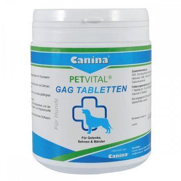 Мінеральний комплекс Canina Petvital GAG для собак для суглобів і тканин глюкозамін з екстрактом мідій 600 г 600 табл. 1111112705 фото