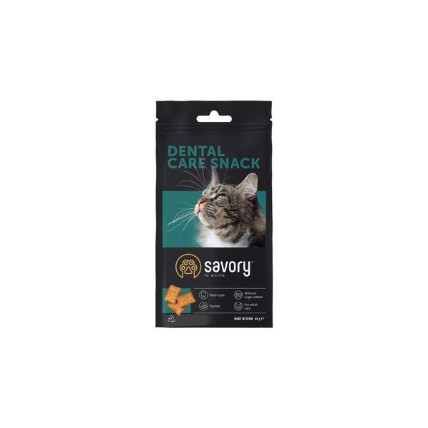 Хрумкі ласощі Savory Cats Snacks Pillows Dental Care для дорослих котів подушечки для здоров я зубів 60 г 1111171670 фото