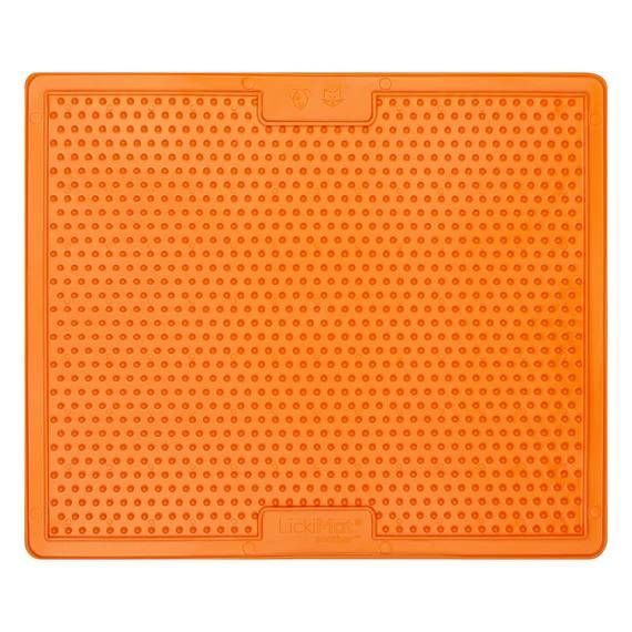Лизальний килимок антистрес для собак LickiMat Soother XL Orange, м'яка основа 27757 фото